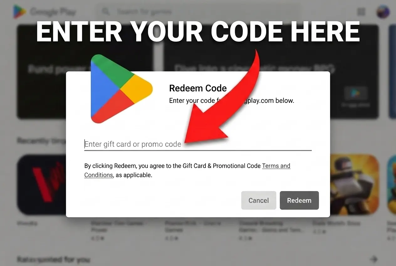 How to redeem Google Play code step by step